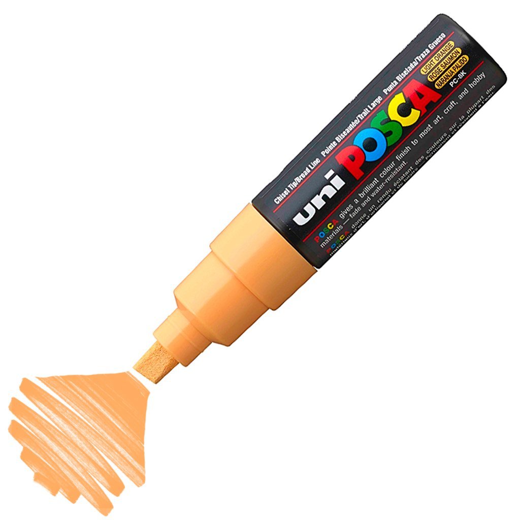 Uni Posca PC-8K Boyama Markörü 8 mm Kesik Uç AÇIK TURUNCU