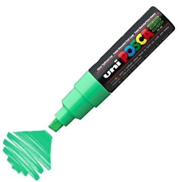 Uni Posca PC-8K Boyama Markörü 8 mm Kesik Uç AÇIK YEŞİL