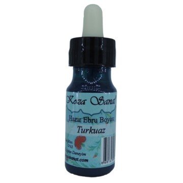 Koza Hazır Ebru Boyası Damlalıklı Turkuaz 30 ml