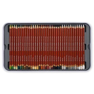 Derwent Drawing Pencils Renkli Çizim Kalemi Seti 72'li Teneke Kutu