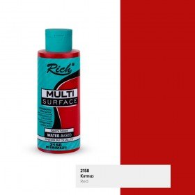 Rich (MultiSurface) Boya Multi Surface 2158- Kırmızı 130 cc