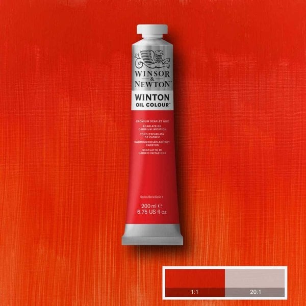 Winsor & Newton Winton Yağlı Boya 200ml Cadmium Scarlet Hue