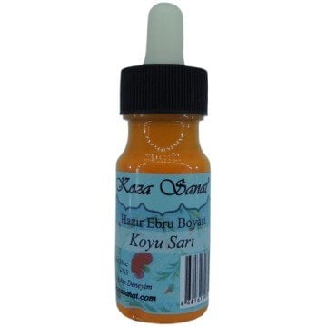 Koza Hazır Ebru Boyası Damlalıklı Koyu Sarı 30 ml