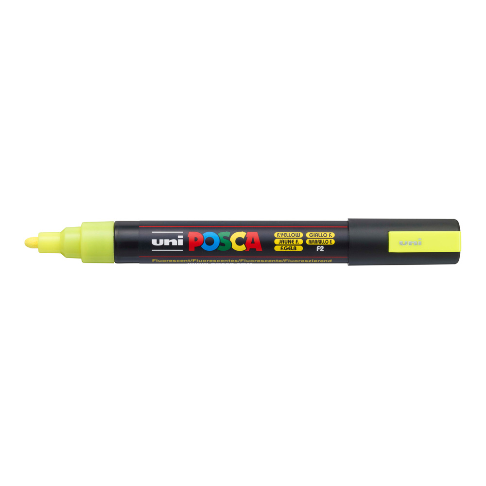 Uni Posca PC-5M Boyama Markörü 1.8-2.5 mm FOSFORLU SARI