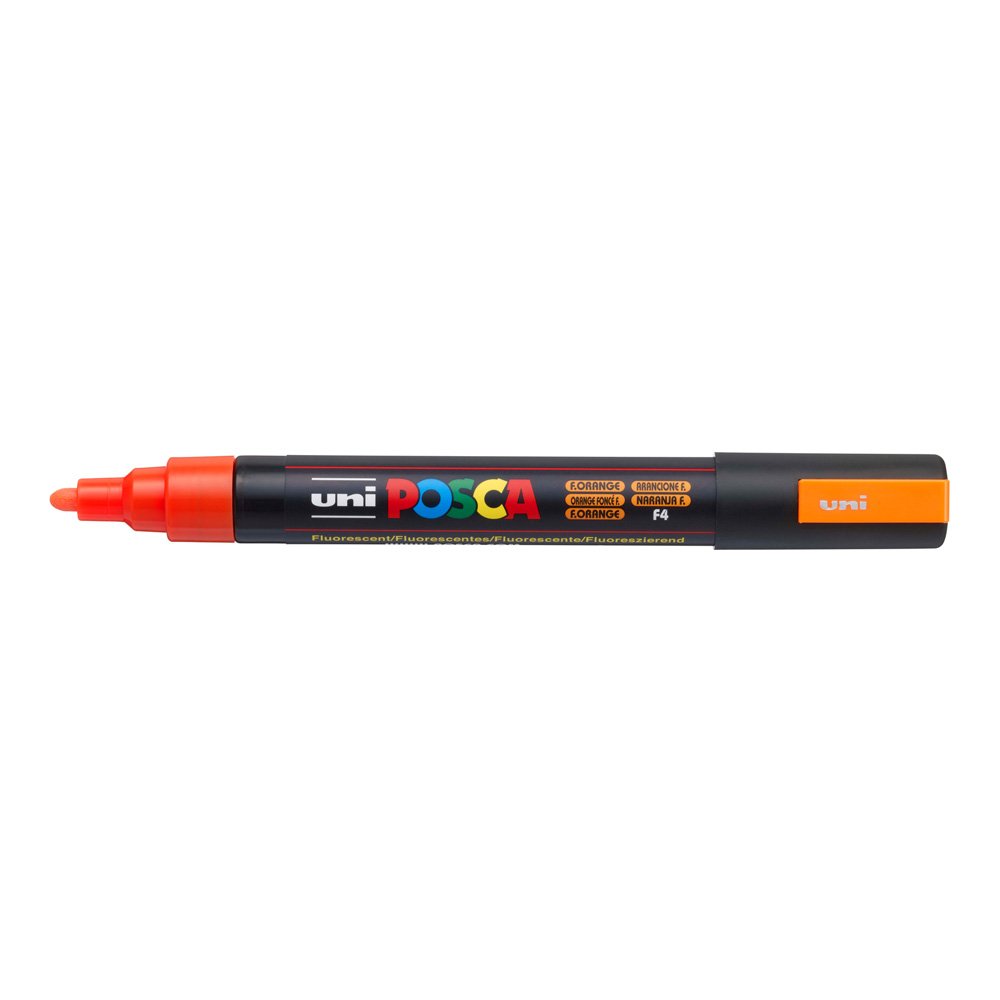Uni Posca PC-5M Boyama Markörü 1.8-2.5 mm FOSFORLU TURUNCU