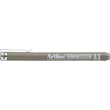 Artline Drawing System Teknik Çizim Kalemi Grey 0.3