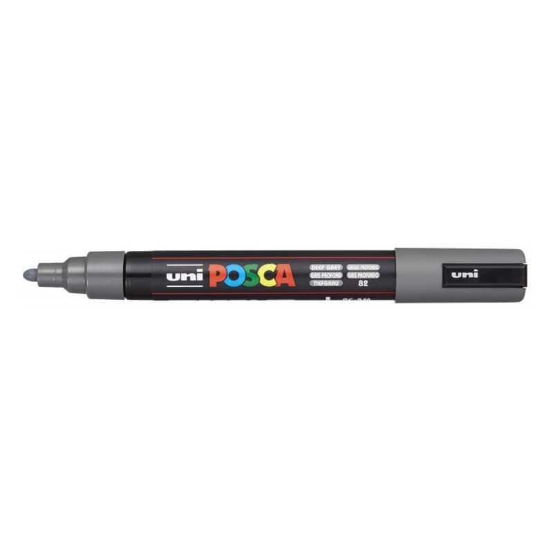 Uni Posca PC-5M Boyama Markörü 1.8-2.5 mm DERİN GRİ