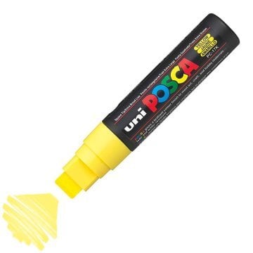 Uni Posca PC-17K Boyama Markörü 15 mm Kesik Uç SARI