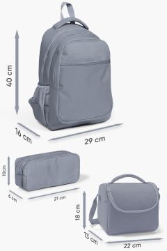Coral High Kids Kırmızı Araba Desenli 3’lü Okul Çanta Seti SET133257