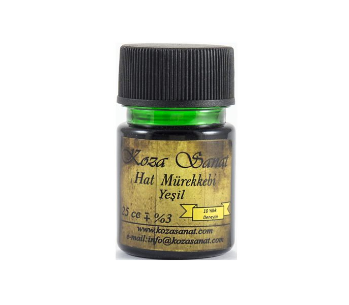 Koza Hat (İs) Mürekkebi Yeşil 25 cc