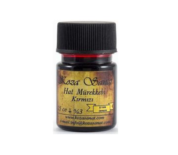 Koza Hat (İs) Mürekkebi Kırmızı 25 cc