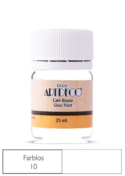 ARTDECO CAM VİTRAİL BOYASI 25 ML. 10 FARBLOS (İNCELTİCİ)