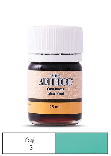 ARTDECO CAM VİTRAİL BOYASI 25 ML. 13 YEŞİL