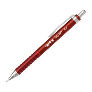 Rotring Tikky Retro Versatil Uçlu Kalem 0.5mm Metalik Kırmızı