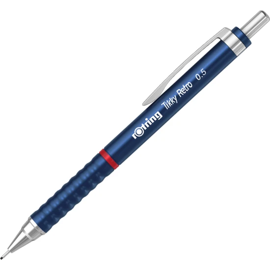Rotring Tikky Retro Versatil Uçlu Kalem 0.5mm Metalik Mavi