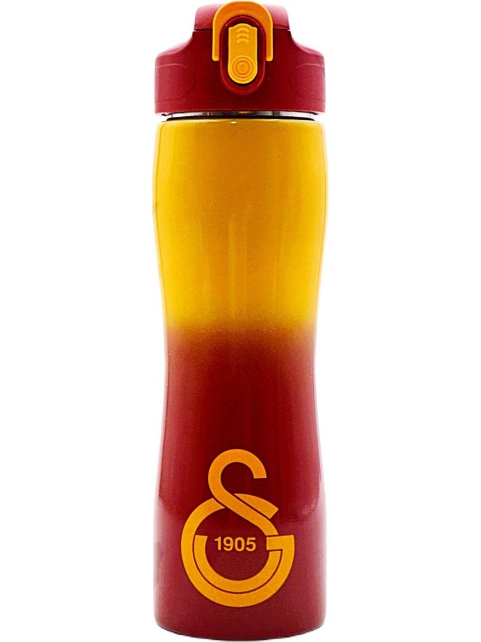 Galatasaray GS Lisanslı Çelik Suluk Matara Pipetli Logolu 500ML