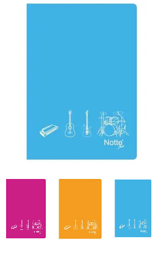 Notte Müzik Defteri PP Kapak A4 40 Yaprak