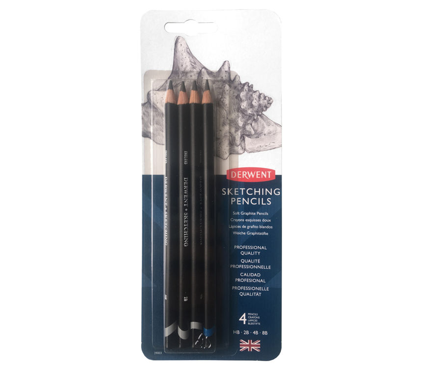 Derwent Sketching Pencils Çizim Kalemi Seti 4'lü Blister