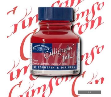 Winsor & Newton Kaligrafi Mürekkebi 30 ml. 203 Crimson