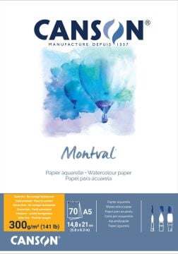 CANSON MONTVAL SULUBOYA BLOK 300 GR. A5 70 SAYFA DİKİŞLİ