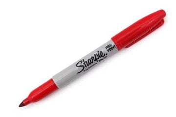 Sharpie Permanent Marker Kalem Fine Uç KIRMIZI