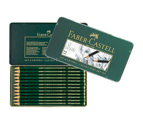 Faber Castell 9000 Dereceli Kalem Art Set 12'li (8B-2H)