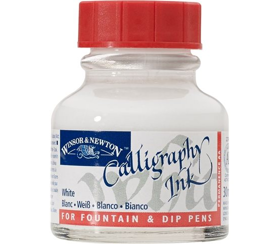 Winsor & Newton Kaligrafi Mürekkebi 30 ml. 702 White