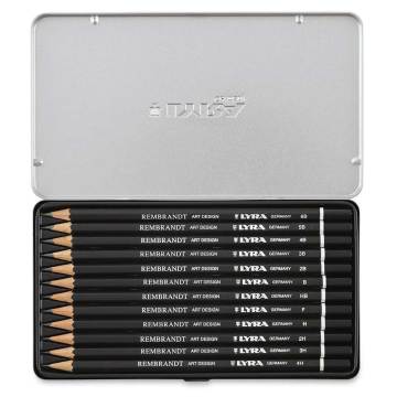 Lyra Art Design Dereceli Karakalem Eskiz Çizim Seti 12'li