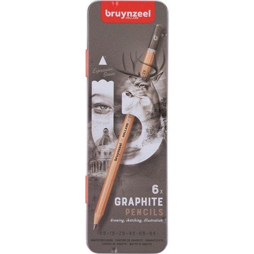 Bruynzeel Expression Graphite Dereceli Karakalem Seti 6'lı