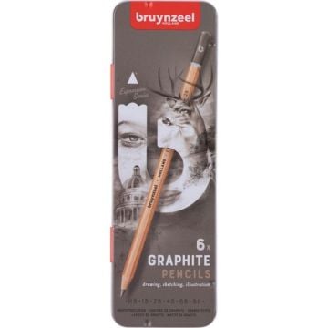 Bruynzeel Expression Graphite Dereceli Karakalem Seti 6'lı