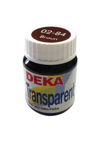 Deka Transparent 25 ml Cam Vitrail Boyası 02-84 Braun (Kahverengi)