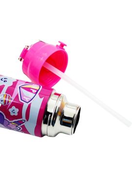 Muggle Pipetli Çelik Matara Unicorn Desenli 550 ml
