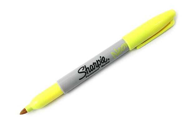 Sharpie Permanent Marker Kalem Fine Uç NEON SARI