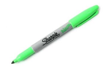 Sharpie Permanent Marker Kalem Fine Uç NEON YEŞİL