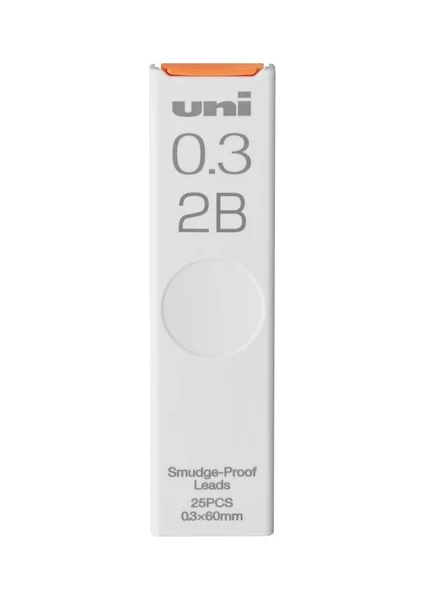 Uni Smudge Proof 0.3 Kalem Ucu 2B 25'li