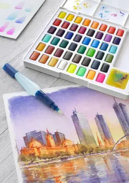 Faber-Castell 48'li Tablet Suluboya Set Renkli Boya Metal Kutu
