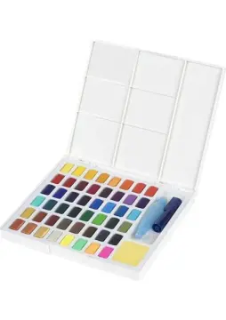 Faber-Castell 48'li Tablet Suluboya Set Renkli Boya Metal Kutu