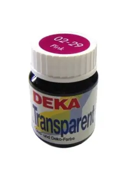 Deka Transparent 25 ml Cam Boyası 02-29 Pink (Pembe)