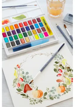 Faber-Castell 36'lı Tablet Suluboya Set Renkli Boya Metal Kutu