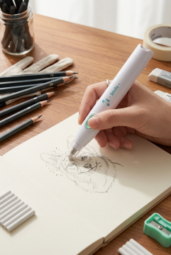 Smile Pastel Yeşil Pilli (Elektrikli) Hassas Çizim ve Tasarım Silgi Seti