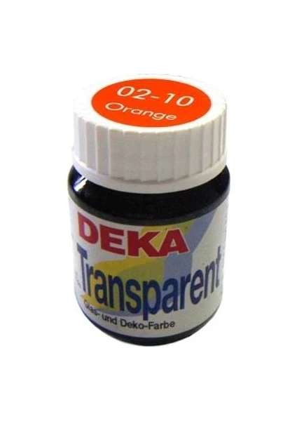 Deka Transparent 25 ml Cam Vitrail Boyası 02-10 Orange (Turuncu)
