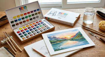 Mona Lisa Profesyonel Sulu Boya 36 Renk Tablet Suluboya Set