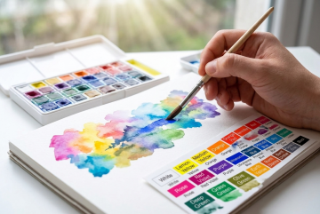 Mona Lisa Profesyonel Sulu Boya 24 Renk Tablet Suluboya Set