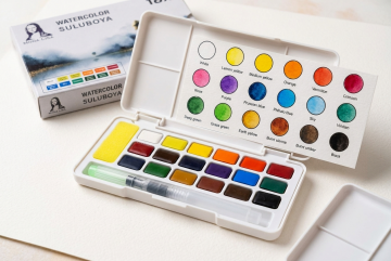 Mona Lisa Profesyonel Sulu Boya 18 Renk Tablet Suluboya Set