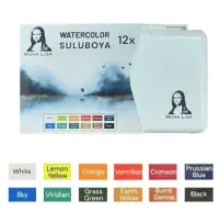 Mona Lisa Profesyonel Sulu Boya 12 Renk Tablet Suluboya Set