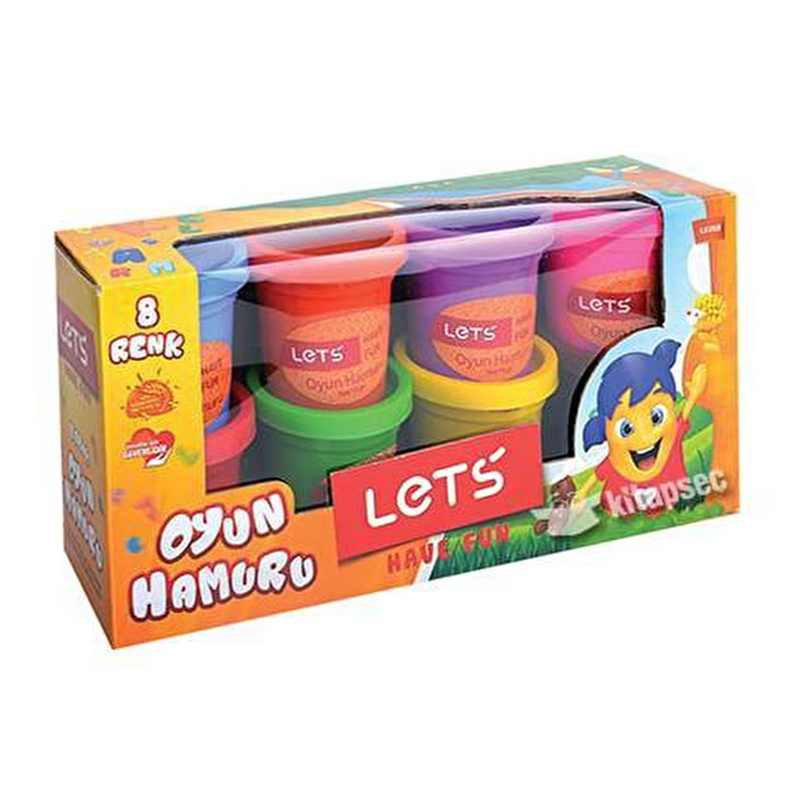 Lets Oyun Hamuru 8 Renk 448gr