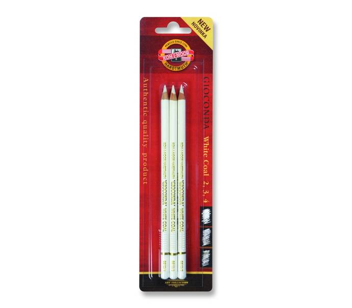 Koh-i Noor Gioconda White Coal Beyaz Kömür Füzen Kalem 3'lü Set