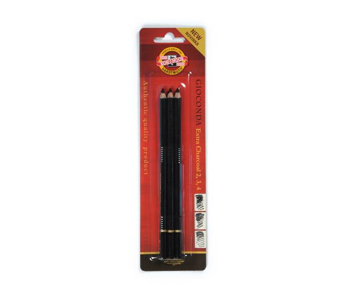 Koh-i Noor Gioconda Extra Charcoal Kömür Füzen Kalem 3'lü Set