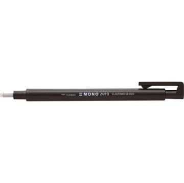 Tombow Mono Zero 2.3 mm Yuvarlak Uçlu Kalem Silgi Siyah