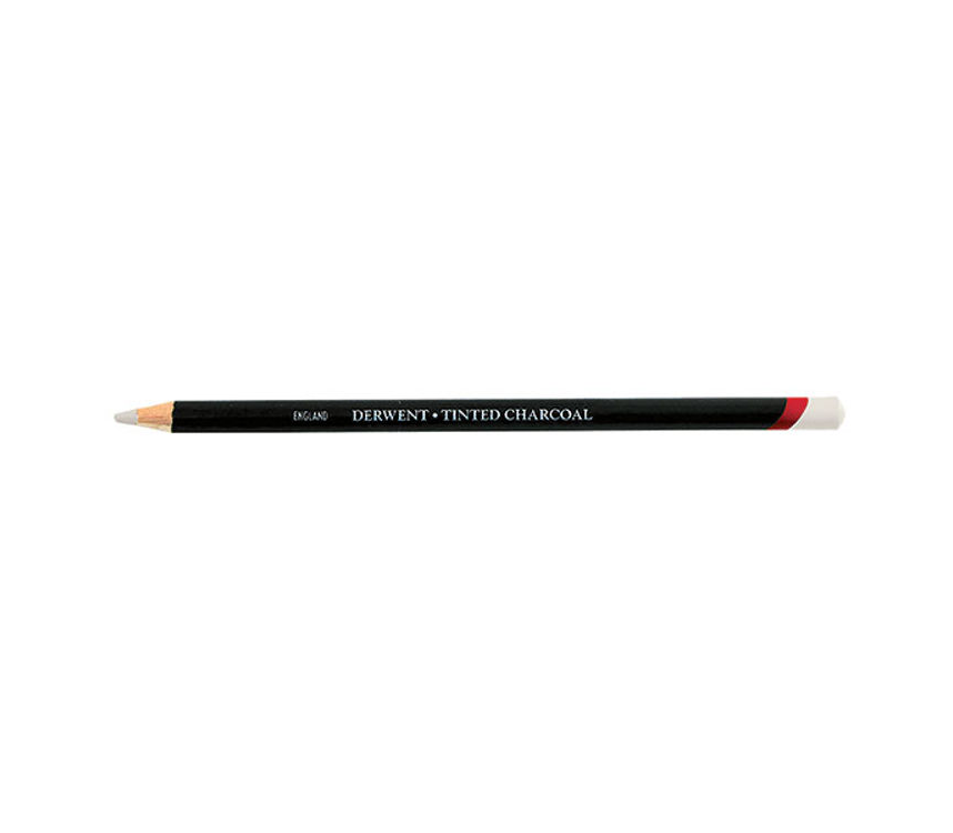 Derwent Tinted Charcoal Renkli Kömür Füzen Kalem TC21 White